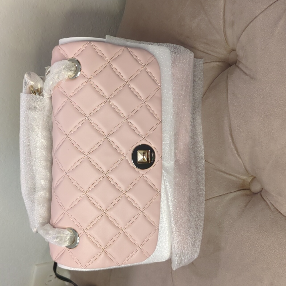 Kate Spade Natalia Medium Flap Shoulder Bag (Rose Smoke)